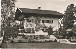 * T1/T2 Garmisch-Partenkirchen, Gastehaus Zufriedenheit / Hotel, Advertisement Card - Ohne Zuordnung