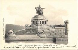 * T1/T2 Koblenz, Coblenz; Provinzial-Denkmal Kaiser Wilhelm I. / Kaiser Wilhelm Monument - Ohne Zuordnung