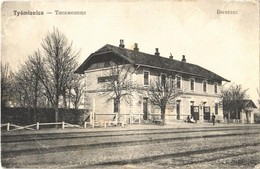 T2/T3 1916 Tysmenytsia, Tysmenitsia, Tysmienica; Dworzec / Bahnhof / Railway Station (EK) - Ohne Zuordnung