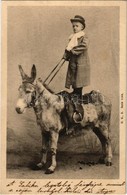 * T1/T2 Circus Acrobat Child On Donkey Back. H.K.B. Serie 1144. - Ohne Zuordnung