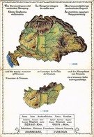 ** T2 Az Ezeréves Egységes Magyarország és A Trianoni Béke Szörnyszülöttje: Trianon Előtt és Után; Kihajtható Képeslap.  - Ohne Zuordnung