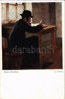 ** T1/T2 Beim Studium / Jewish Man Studying. B.K.W.I. 776-5. Judaica Art Postcard S: Lazar Krestin - Ohne Zuordnung