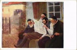 ** T2 Jewish Men. B.K.W.I. 624-1. Judaica Art Postcard S: Lazar Krestin - Ohne Zuordnung