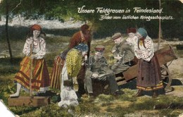 T3 Unser Feldgrauen In Feindesland / WWI Military Postcard, Polish Folklore (EB) - Ohne Zuordnung