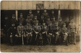 ** T2/T3 K.u.K. Mil. Polizei Abtlg. XVIII. / WWI Austro-Hungarian K.u.K. Military, Police Officers. Photo (EK) - Ohne Zuordnung