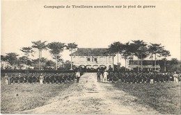 ** T1 Compagnie De Tirailleurs Annamites Sur Le Pied De Guerre / Company Of Tirailleurs Annamites Before The War - Ohne Zuordnung