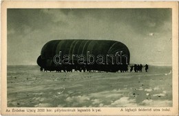 ** T2 A Léghajó Felderítő útra Indul. Az Érdekes Újság Kiadása / WWI Austro-Hungarian K.u.K. Military, Observation Airsh - Ohne Zuordnung