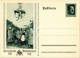 ** T1 1937 Erntedankfest, Reichsbauerntag / NSDAP German Nazi Party Working Class Propaganda, Swastika. 6 Ga. - Ohne Zuordnung