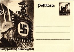 ** T1/T2 1934 Reichsparteitag Nürnberg / Nuremberg Rally. NSDAP German Nazi Party Propaganda, Swastika; 6 Ga. - Ohne Zuordnung