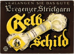 T2/T3 1930 Verlangen Sie Das Gute Bregenzer Strickgarn Gelbschild. Schoeller Handels- Aktien-Gesellschaft, Wien I. Marie - Ohne Zuordnung