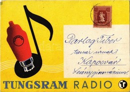 T2/T3 Tungsram Radio / Hungarian Light Bulb Advertisement Postcard S: Macskássy (EK) - Ohne Zuordnung