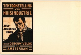 ** T1/T2 1909 Tentoonstelling Van Huisindustrie In Het Gebouw Velox Te Amsterdam / Dutch Home Industry Exhibition In Ams - Ohne Zuordnung