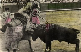 * T2/T3 Un Buen Puyazo / Bullfight, Toreador, Folklore (gluemark) - Ohne Zuordnung