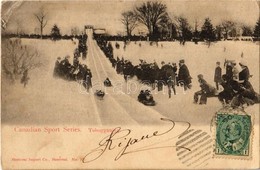 T2/T3 1906 Canadian Sport Series. Tobogganing, Winter Sport, Sledding People. Montreal Import Co. No. 321. (EK) - Ohne Zuordnung