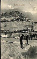 ** T2 Cortina Im Winter / Winter Sport, Skiing In Cortina D'Ampezzo. Verlag Anton Figl - From Postcard Booklet - Ohne Zuordnung