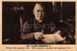 ** T2/T3 Dr. Vass József, Gyászlap. Rozgonyi Felvétele és Tolnai Világlapja Ajándéka / Hungarian Politician, Who Served  - Ohne Zuordnung