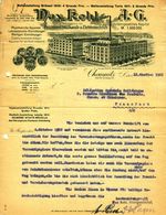 CHEMNITZ Sachsen Rechnung 1922 " Max Kohl AG - Präzisionsmechanik & Elektrotechnik " - Electricity & Gas