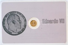 DN "VII. Edwárd" Modern Mini Au Pénz, Lezárt, Eredeti Műanyag Tokban (0.333) T:BU ND "Edward VII" Au Modern Mini Au Coin - Ohne Zuordnung