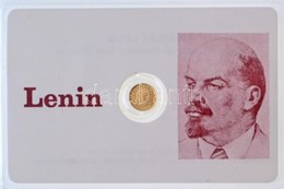 DN "Lenin (fehér)" Modern Mini Au Pénz, Lezárt, Eredeti Műanyag Tokban (0.333) T:BU ND "Lenin (white)" Au Modern Mini Au - Ohne Zuordnung