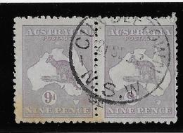 Australie N°9aA - Fil. II - Paire - B/TB - Usados