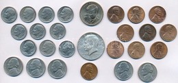 Amerikai Egyesült Államok 1952-1996. 1c-1$ (27x) T:vegyes USA 1952-1996. 1 Cent - 1 Dollar (27x) C:mixed - Ohne Zuordnung