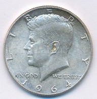 Amerikai Egyesült Államok 1964. 1/2$ Ag "Kennedy" T:1- USA 1964. 1/2 Dollar Ag "Kennedy" C:AU Krause KM#202 - Ohne Zuordnung