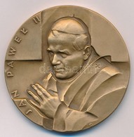 Lengyelország 1983. "II. János Pál Pápa" Br. Emlékérem Dísztokban T:1  Poland 1983. "Pope John Paul II" Br. Medallion In - Ohne Zuordnung