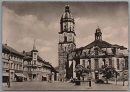 Waltershausen - S/w Markt Mit Stadtkirche - Waltershausen