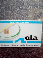 ESPAGNE SPAIN CARTE A PUCE CHIP CARD STATIONNEMENT PARKING O.L.A. GRUPO SETEX NEUVE MINT - Ausstellungskarten