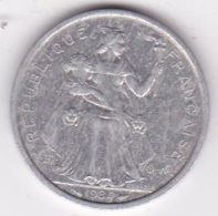 Polynésie Francaise . 2 Francs 1984, En Aluminium - Polinesia Francesa