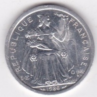 Polynésie Francaise . 2 Francs 1986, En Aluminium - Polynésie Française