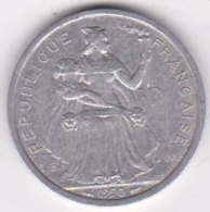 Polynésie Francaise . 2 Francs 1990, En Aluminium - Polynésie Française