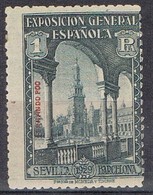 Sello 1 Pta Esposicion Sevilla Y Barcelona 1929. FERNANDO POO,   Edifil Num 176 * - Fernando Po