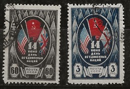 Russie 1943 N° Y&T : 915 Et 916 Obl. - Usati