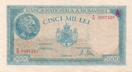 ROMANIA 5000 LEI 20-03-1945  P-56a.3   AUNC - Rumänien