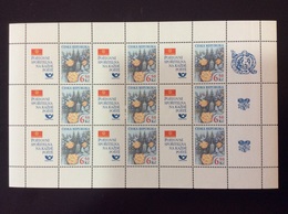 2003 Feuillet YT 348 Neuf De 9. Timbres Rose Au-dessus De Prague Statue D’ Atlas Clementinium - Blocks & Sheetlets