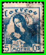 ESPAÑA  MOTRIL, CORREOS, 5C AZUL, ALLEPUZ  USADO - Postage-Revenue Stamps