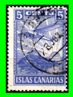 ESPAÑA  SELLO DE 5 Ctm. ((  ISLA CANARIAS  )) GUERRA CIVIL AZUL - Oorlogstaks