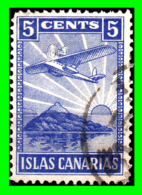 ESPAÑA  SELLO DE 5 Ctm. ((  ISLA CANARIAS  )) GUERRA CIVIL AZUL - War Tax