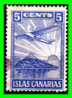 ESPAÑA  SELLO DE 5 Ctm. ((  ISLA CANARIAS  )) GUERRA CIVIL AZUL - Kriegssteuermarken