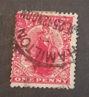 NEW ZEELAND,ONE PENNY,HAMILTON POSTAGE - Used Stamps