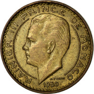 Monnaie, Monaco, Rainier III, 10 Francs, 1950, TTB, Aluminum-Bronze - 1949-1956 Francos Antiguos