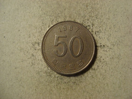 MONNAIE COREE DU SUD 50 WON 1987 - Korea (Süd-)