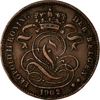 Monnaie, Belgique, Leopold II, Centime, 1902, TB+, Cuivre, KM:34.1 - 1 Centime