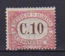 SAN MARINO  1924 SEGNATASSE VALORI IN BRUNO COLORI CAMBIATI SASS, 11 MNH XF - Segnatasse