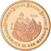 San Marino, 5 Euro Cent, 2005, Unofficial Private Coin, SPL, Copper Plated Steel - Privéproeven
