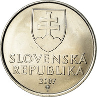 Monnaie, Slovaquie, 5 Koruna, 2007, SUP, Nickel Plated Steel, KM:14 - Slovaquie