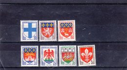 FRANCE     1958  Y.T. N° 1180  à  1186  NEUF*   Charnière Ou Trace - 1941-66 Coat Of Arms And Heraldry