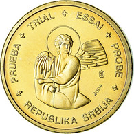 Serbie, 10 Euro Cent, 2004, Unofficial Private Coin, SPL, Laiton - Essais Privés / Non-officiels