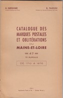 CATALOGUE MARQUES POSTALES MAINE-ET-LOIRE PASSINI - Francia